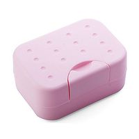 SU&YU Travell Soap Dish Box Case Holder (Pink)