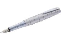 Online Crystal Inspirations Silver w/ Genuine Swarovski Crystals Medium Point Fountain Pen - ON-37100