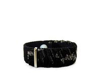 Anxiety Bracelet for Stress, Nervousness, Palpitations, Tension Headaches (one Bracelet) Noir Shimmer (Large 8")