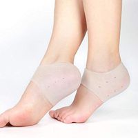 Plantar Fasciitis Insert, Heel Pain Relief Protectors 3 Pairs, Heel Pads Cushion, Silicone Gel Heel Cups for Achilles Tendonitis, Spurs, Sore Feet, Bruised Foot Cracked Heels Treatment (White Color)