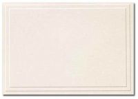 Triple Embossed Ivory Note Cards and Envelopes - 50/Pack