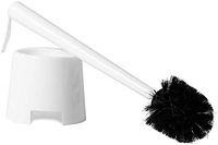 Klickpick Home Toilet Bowl Cleaner Brush with Toilet Holder Caddy (White, Pack of 1)