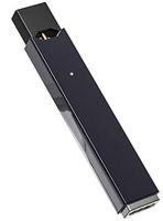 Protective Case and Sanitary Mouth Rest for JUUL - Premium Metallic Shockproof Case - Keeps JUUL Mouthpiece from Touching Table (Device Not Included) (Black Metallic)