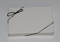 19" Black Matte Stretch Loops 50ct for Candy Boxes 1 lb. Boxes