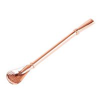 Straw Stainless Steel Drinking Spoon Straws - Silver Golden Rose Golden 1Pcs