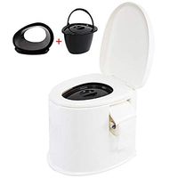 XIHAA Mobile Toilet Anti-Skid Pregnant Women Toilet Elderly Portable Patient Adult Commode,Elderly Pregnant Women Mobile Adult Household Portable Commode,WhiteC