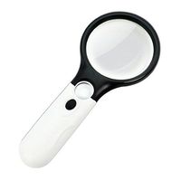 LED Magnifying Glass 10X + 20X Illuminated 2 Lens Set Best Magnifier Set With Lights For Seniors Maps Jewellery Watch & Computer Repair