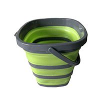 Silicone Bucket for Fishing Folding Bucket Car Wash Outdoor Fishing Supplies Square 10L Bathroom Kitchen Camp Bucket A