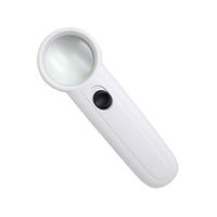 Qi Peng Handheld Magnifier,15X Handheld Glass Loupe Magnifier Magnifying Glass Portable Pocket Tool Professional with 2 LED Light Magnifier