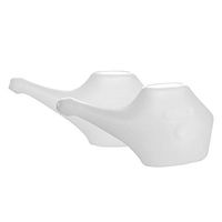 Economy, Light-Weight Neti Pot - Handy, Compact and Travel Friendly (2 Pieces (White))