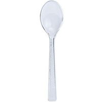 Party Dimensions 48 Count Plastic Soup Spoons, Clear