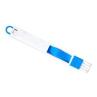 Happy Hours - 2 in 1 Removable Computer Window Cleaning Brush / Blinds Pocket Brush Keyboard Dust Collector Air-condition Cleaner Tools(Blue)