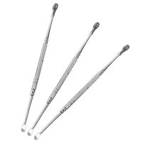 Pack of 3pieces, Portable Steel Ear Cleaner Tools, Health Earwax Removal, Ear Scoop Spiral, Home & Travel