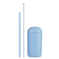 RGTOPONE Collapsible Straw Recyclable Foldable Silicone Straws with Case Cleaning Wire Travel Home Party