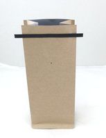 BAP 16 oz Kraft Block Bottom Side Gusseted Bag, Valve, Tin Tie (200 pcs)