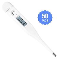 50pcs Digital Medical Oral Thermometer, Oral Rectal Underarm Fever Indicator for Children Kids Adults & Babies with Accurate Fast Reading
