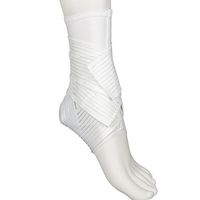 Active Ankle 329 Ankle Brace, White Ankle Compression Sleeve with Straps for Men & Women, Braces for Volleyball, Football, Basketball, Rugby, Protection & Sprain Support, X-Large