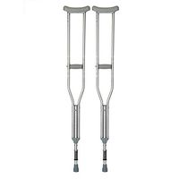 LUCKYYAN Healthcare Aluminum alloy Underarm Adjustable Crutch with Spring Shock-proof with TPR Handle, 1 Pair , small