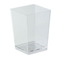 Transparent Cubic Small Dessert Cups Pmocu003 (100 Pieces)