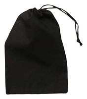 8"x10" Single Drawstring Cotton Muslin Bags (Black Color)-25 Count Pack
