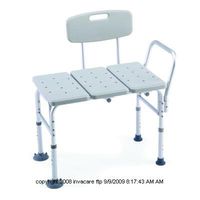 CareGuard Tool-less Transfer Bench, Transfer Bench W-Back, (1 CASE, 2 EACH)