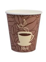 PRIME SOURCE P/S 10-OZ COFFEE BEAN HOT CUP (Case of 1000)