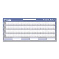 AT-A-GLANCE Visual Organizer Horizontal Erasable Wall Planner, Jumbo Wall, Blue, 2012 (A177)