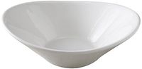 Yanco ML-709 22 oz Oval Salad Bowl, 9" Length x 7.25" Width, Porcelain, Super White, Pack of 12