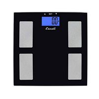 Escali Digital Health Monitor Bathroom Scale, 400lb x 0.2lb/180kg x 0.1kg, Glass, USHM180G