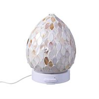 Essential Oil Diffuser - Aromatherapy Ultrasonic Humidifier with Amazing LED Lights (Mother of Pearl)