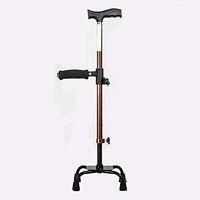 PLLP Medical Rehab Chair, Wheelchair,Lightweight Folding Adjustable Walking Aid, Home Elderly Four Feet Disabled Handrails Old Man Cane Non-Slip Handrail Rehabilitation Walker Driving Medical