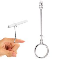 Cigarette Holder Ring - Elegant Finger Holder for Lady, Women and Men Smoker, Protect Your Fingers (Silver, 0.63 Inch)