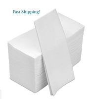 100 White Disposable Linen-Feel Guest Paper Towels, bathroom napkins guest disposable Hand Towels, guest towels disposable bathroom – and Wedding paper napkins for Tables, 8.5x4-Inches Folded,