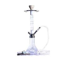 Caige 1 Hose 21.2 Inches Height Modern Acrylic Bubble Cube Hookah with LED Light Hookah Bowl Hookah Accessories