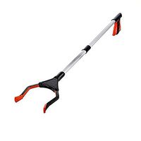 32inch/81cm Foldable Reacher Grabber Rotating Gripper Reaching Aid Tools for Pick Up (Orange)