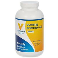 The Vitamin Shoppe Evening Primrose Oil 1,300MG, Natural Source of GLA (Gammia Linolenic Acid), Supplement for Women's Health Hormonal Balance (240 Softgels)