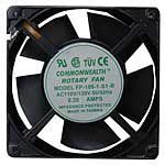 Common Wealth FP108-1-S1-B/T-R Fan, 115Vac, 105 CFM, Ball Bearings, Terminal, UL/CSA/TUV/CE, 120 mm L x 120 mm W x 38 mm H