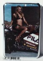 Street Bike Pin-up Girl - Windproof Oil Lighter