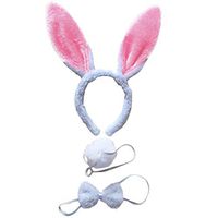 Special Fluffy Blue Easter Bunny Ears Headband Party Costume Plush Bunny Ears Headbands Cute Rabbit Hairbands