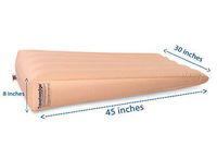 Long Travelwedge w/Out Pump (Wedge ONLY - Pump NOT Included), 45 x 30 x 8, Inflatable Wedge Pillow, Acid Reflux Incline, 45 Inches Long with Frustration Free Screw Cap Valve