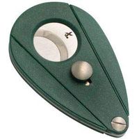 OKSLO Xi2 double blade cigar cutter in malachite green
