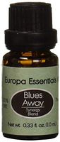 Europa Essentials All Natural Blues Away Mood Lifting Synergy Essential Oil Blend - 100% Pure Therapeutic Grade, Aromatherapy Blend with Ylang Ylang, Wild Orange and Peppermint, 10ml