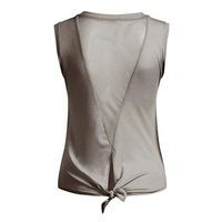 Meikosks Womens Mesh Yoga Tops Cute Workout Clothes Exercise Gym Shirts Running Tank Tops