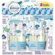 Febreze Noticeables Limited Edition Rain: Splash & Shower Air Freshener Refills 2 Scent Parfums Per pack (1 Pack of 2 Scents)