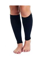 Presadee Women's Graduated Compression Blood Circulation Reduce Leg Symptoms Shin Wrap, Black, Small, 2 Ounce