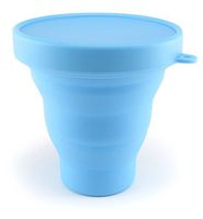 Dandelion Cup Menstrual Cup Sanitizing Container to Clean and Sterilize Menstrual Cup - Blue