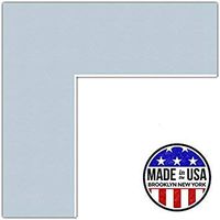 22x28 Fountain Blue / Baby Blue Custom Mat for Picture Frame with 18x24 opening size (Mat Only, Frame NOT Included)