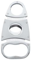 Visol VCUT35 "Vaca" 3-Finger Guillotine Cigar Cutter, Solid Metal, Chrome