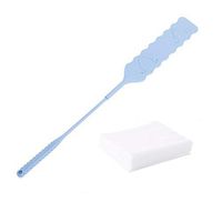 Flat Duster for Under Appliances, Whitelotous Sofa Edge Corner Anti-Static Cleaning Flat Head Duster with 10pcs Replaceable Non-woven Fabric Long Handle Hand-held Cleaning Tools (Blue)