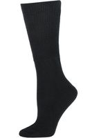 Extra Wide Womens Black Medical Diabetic Socks - 1 Pair